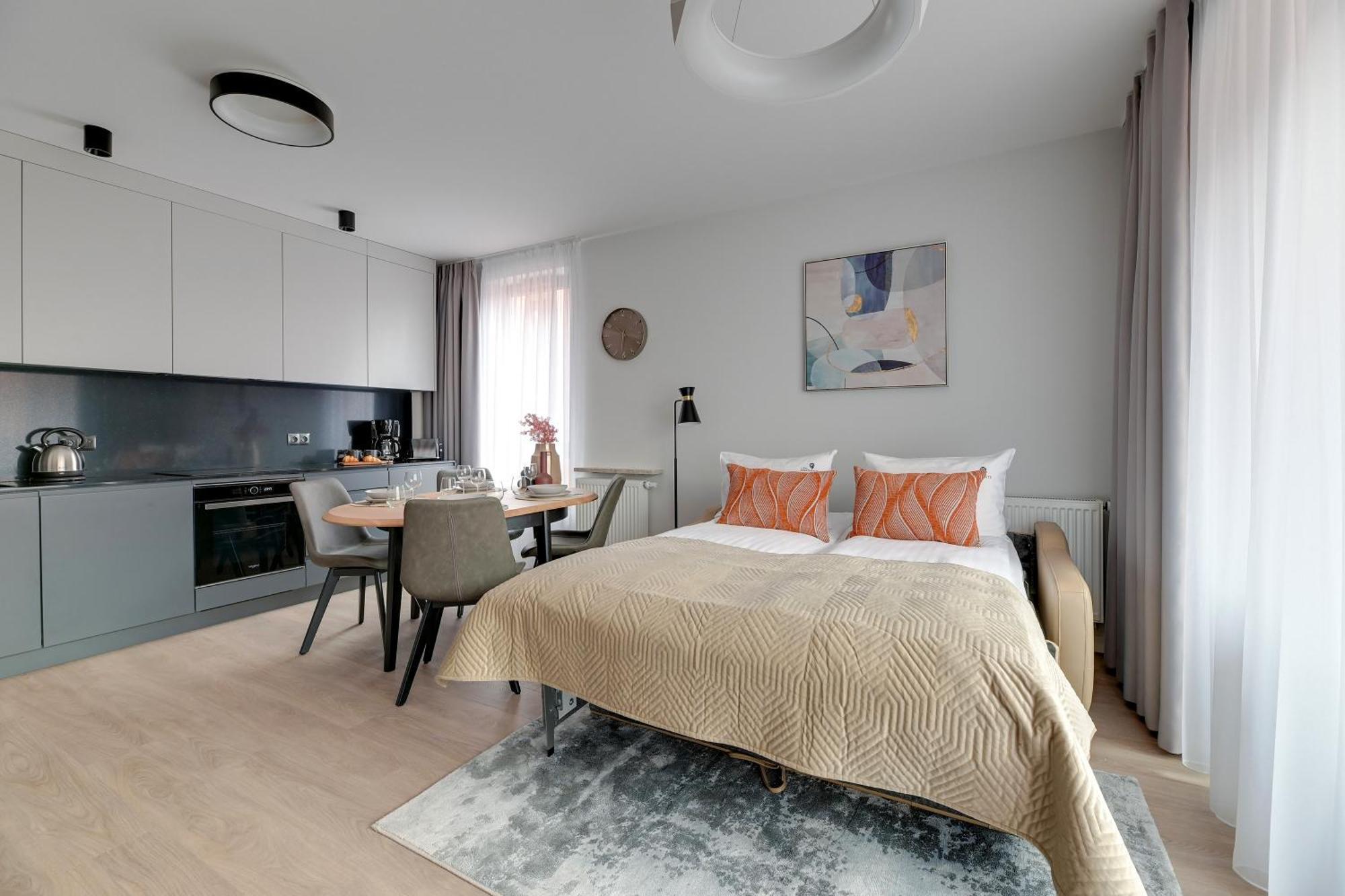 Scala 60H City Center Premium Apartments With Parking By Lion Apartments 格但斯克 外观 照片